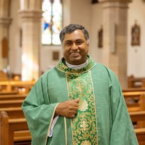 Fr Paul Chackanikunnel in church